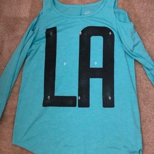 Girls light blue longsleeve shirt